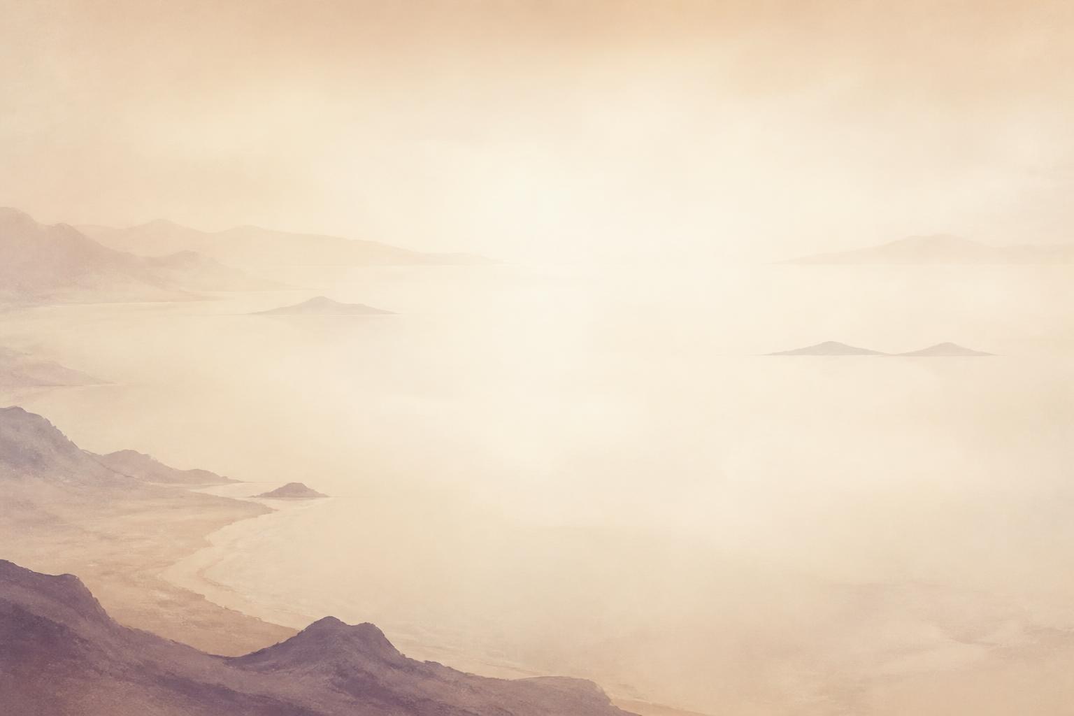A wide luminous field of distant light